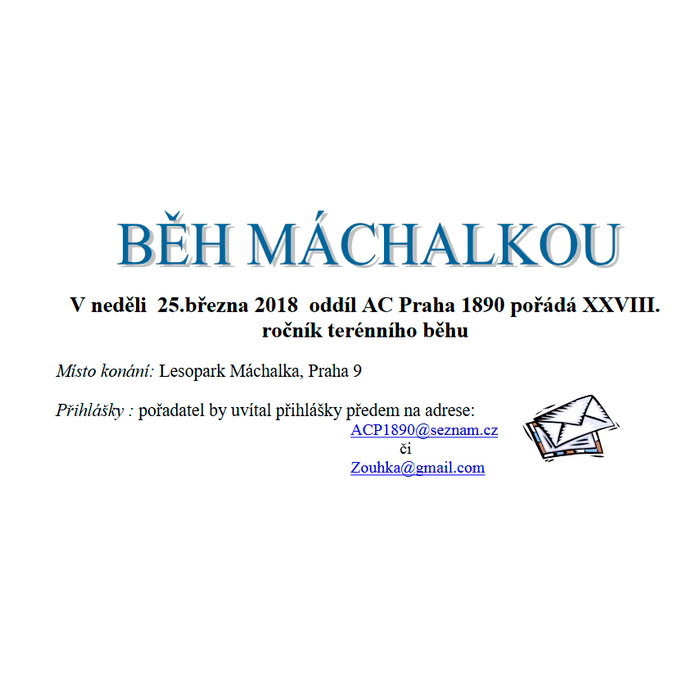 Běh Máchalkou